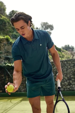 Ace Mesh Panel Polo Shirt