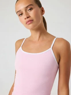 Borg Cropped Strap Tank Top