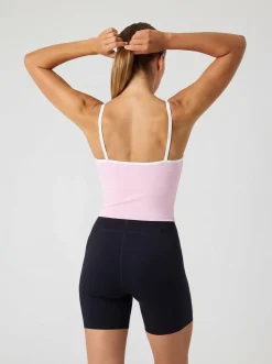 Borg Cropped Strap Tank Top