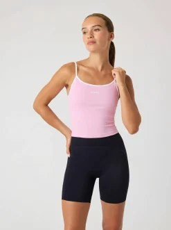 Borg Cropped Strap Tank Top
