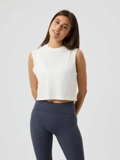 Borg Cropped Tank Top