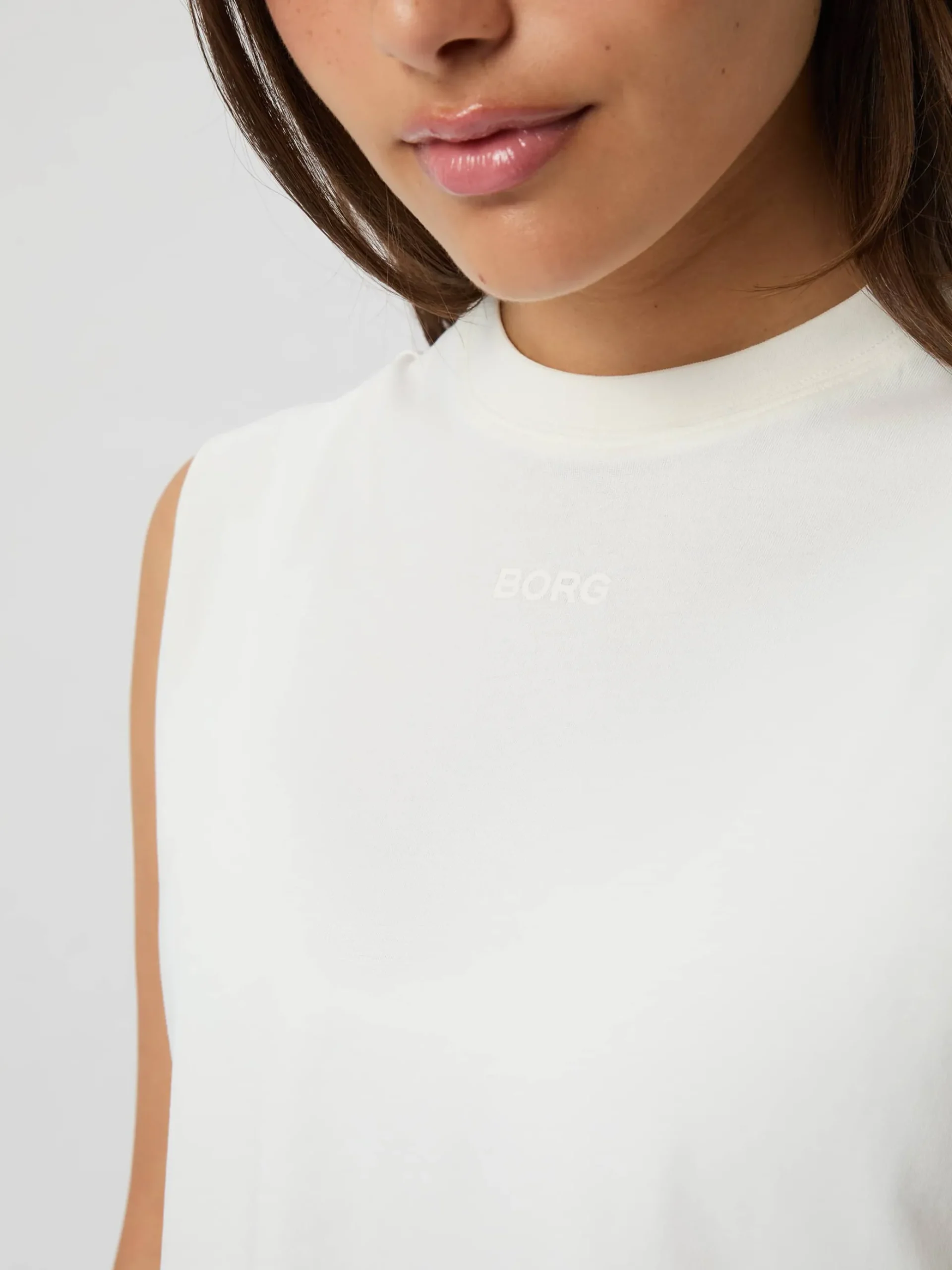 Borg Cropped Tank Top