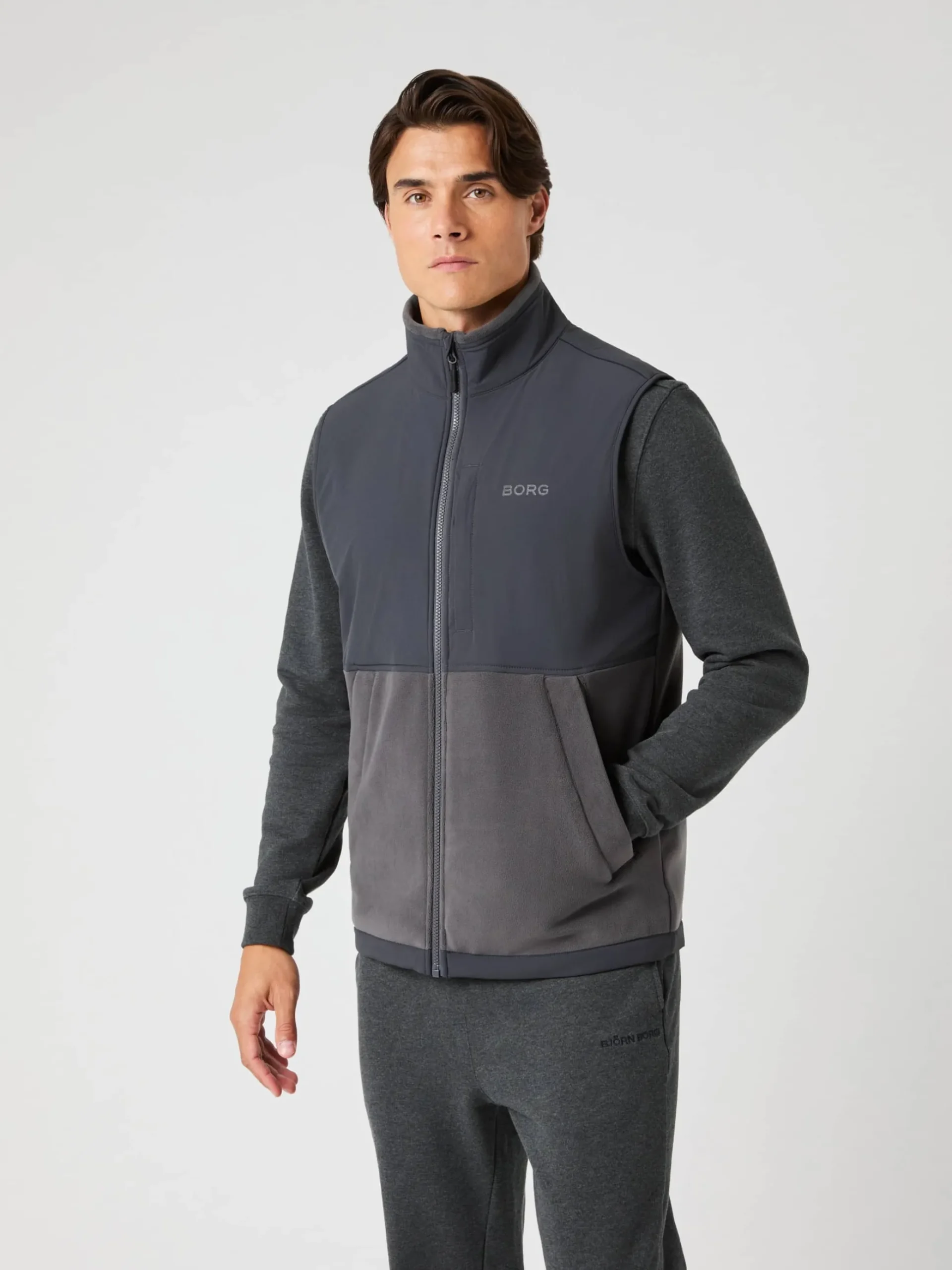 Borg Fleece Hybrid Vest