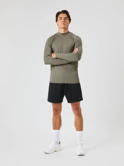 Borg Mock Neck Ls T-Shirt
