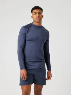 Borg Mock Neck Ls T-Shirt