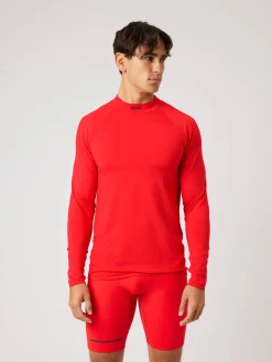 Borg Mock Neck Ls T-Shirt