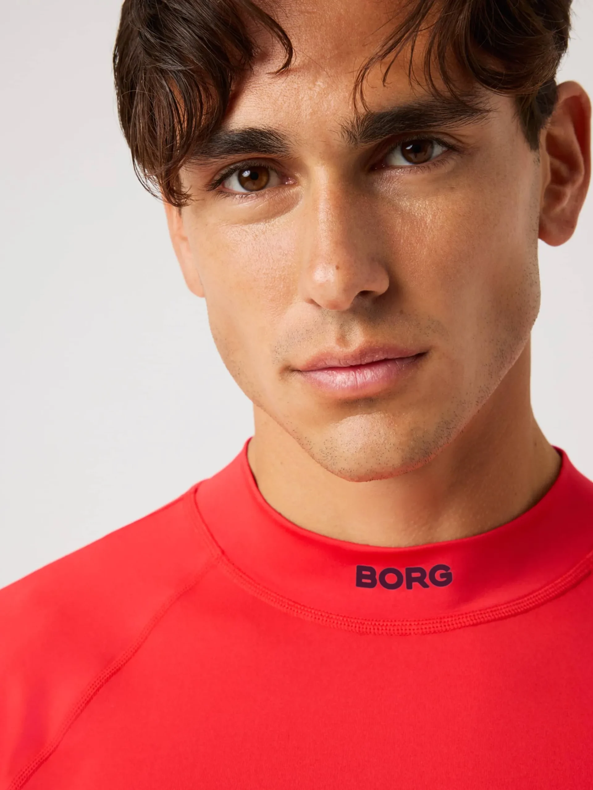 Borg Mock Neck Ls T-Shirt