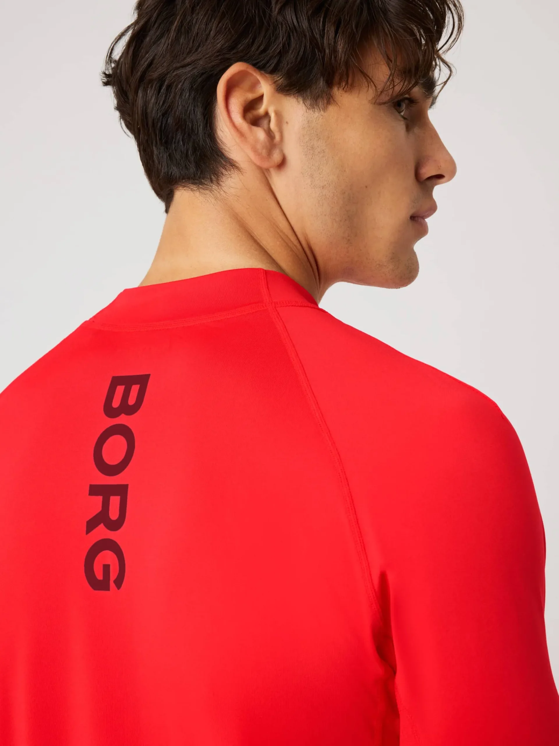 Borg Mock Neck Ls T-Shirt