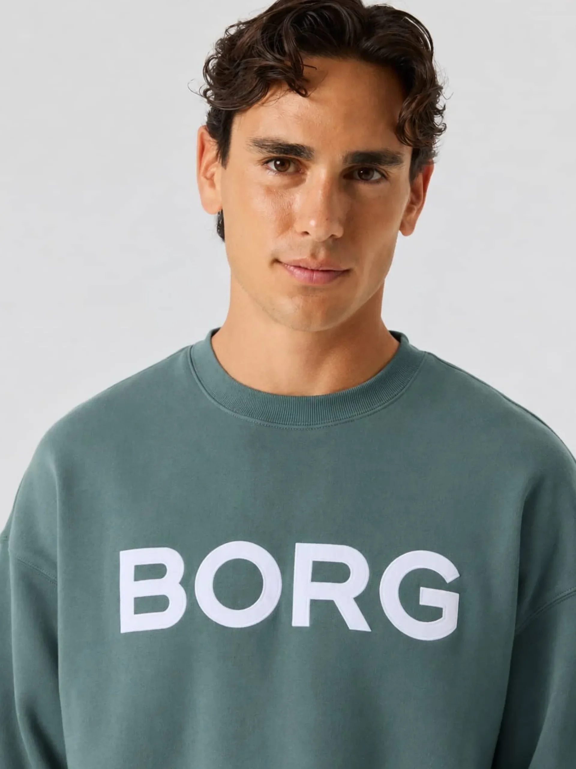 Borg Oversized Logo Sweatshirt