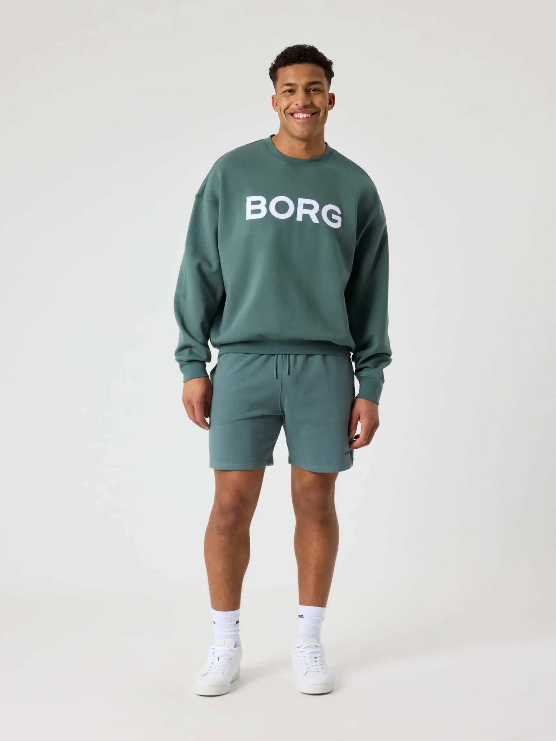 Borg Oversized Logo Sweatshirt