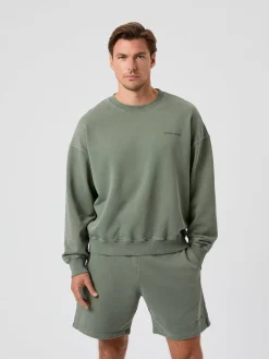 Borg Oversized Washed Sweatshirt