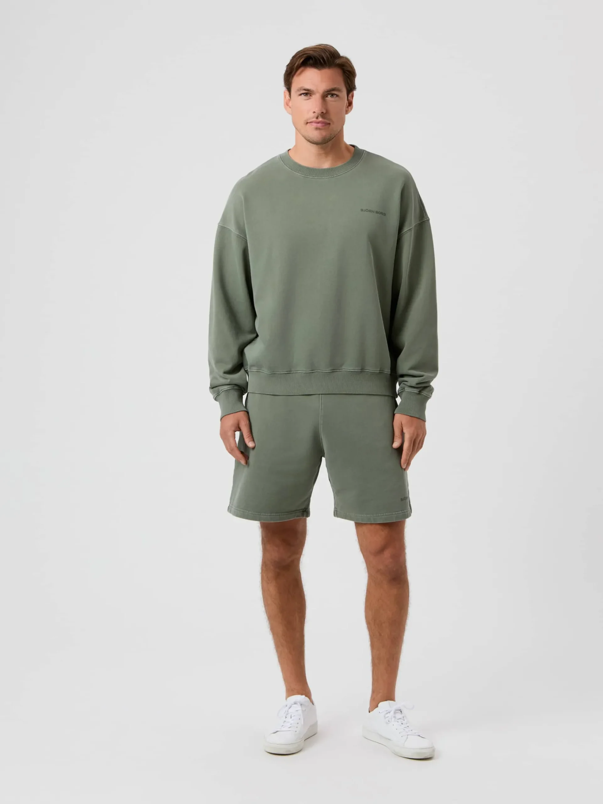 Borg Oversized Washed Sweatshirt