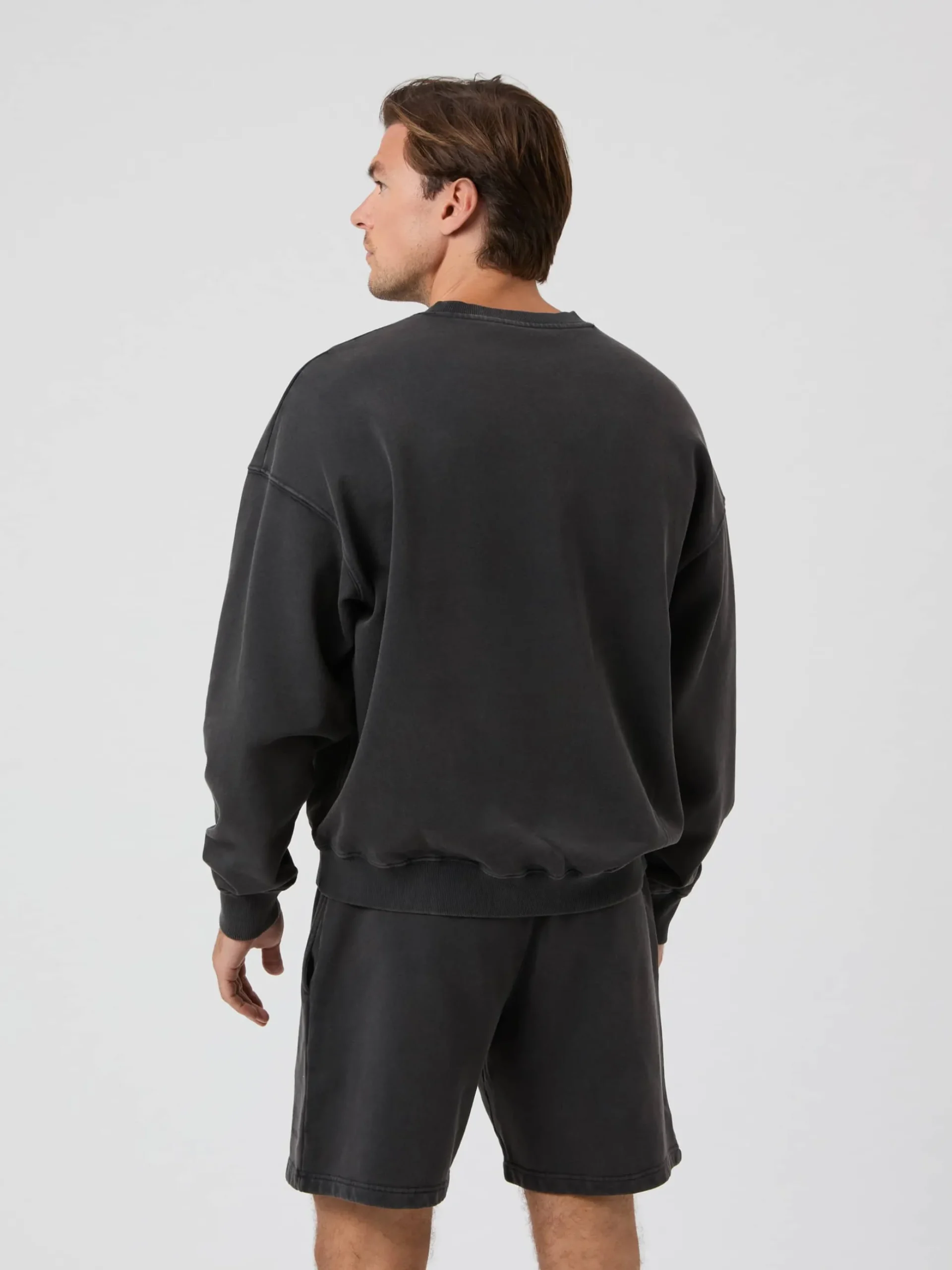 Borg Oversized Washed Sweatshirt