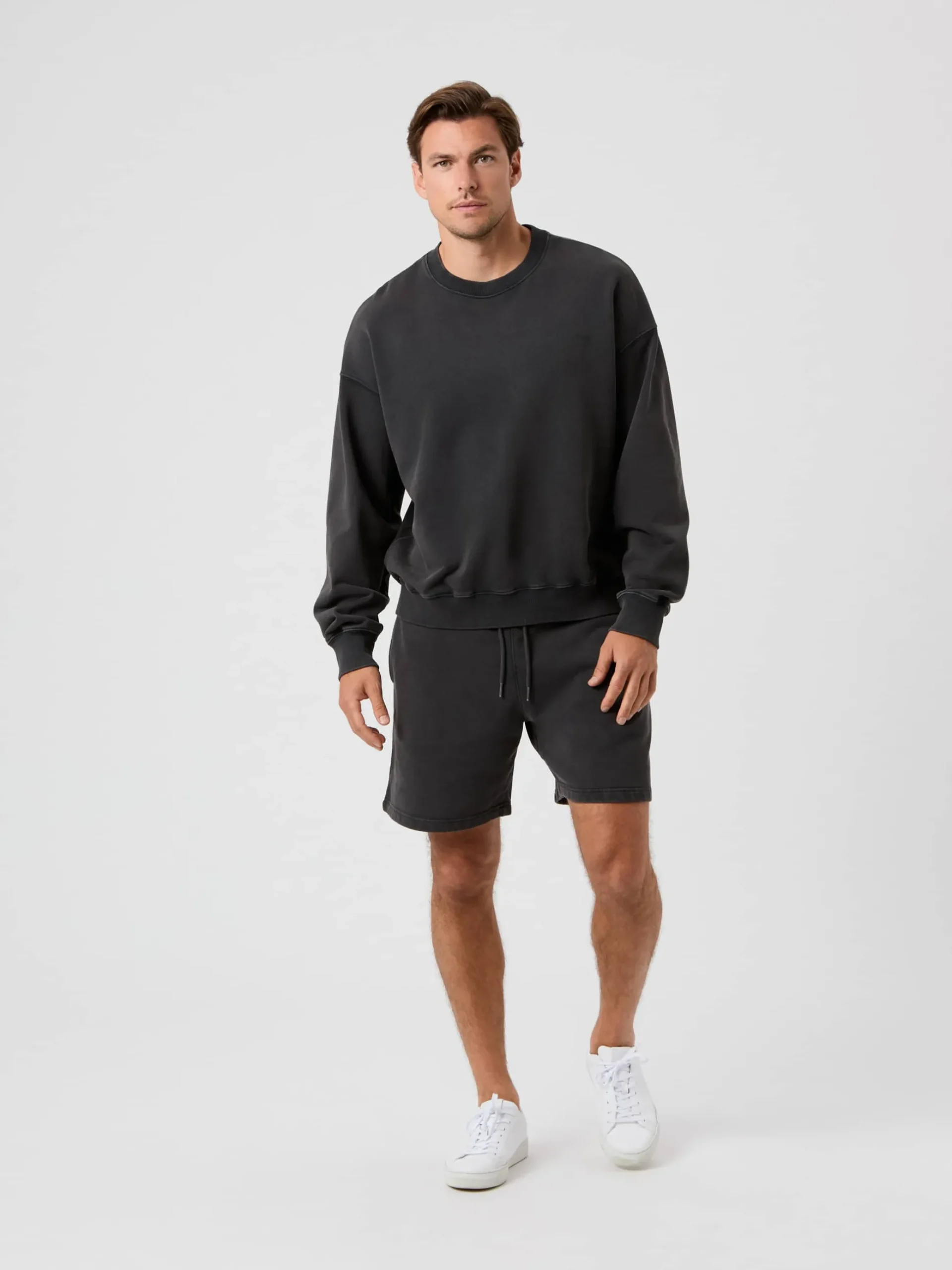 Borg Oversized Washed Sweatshirt