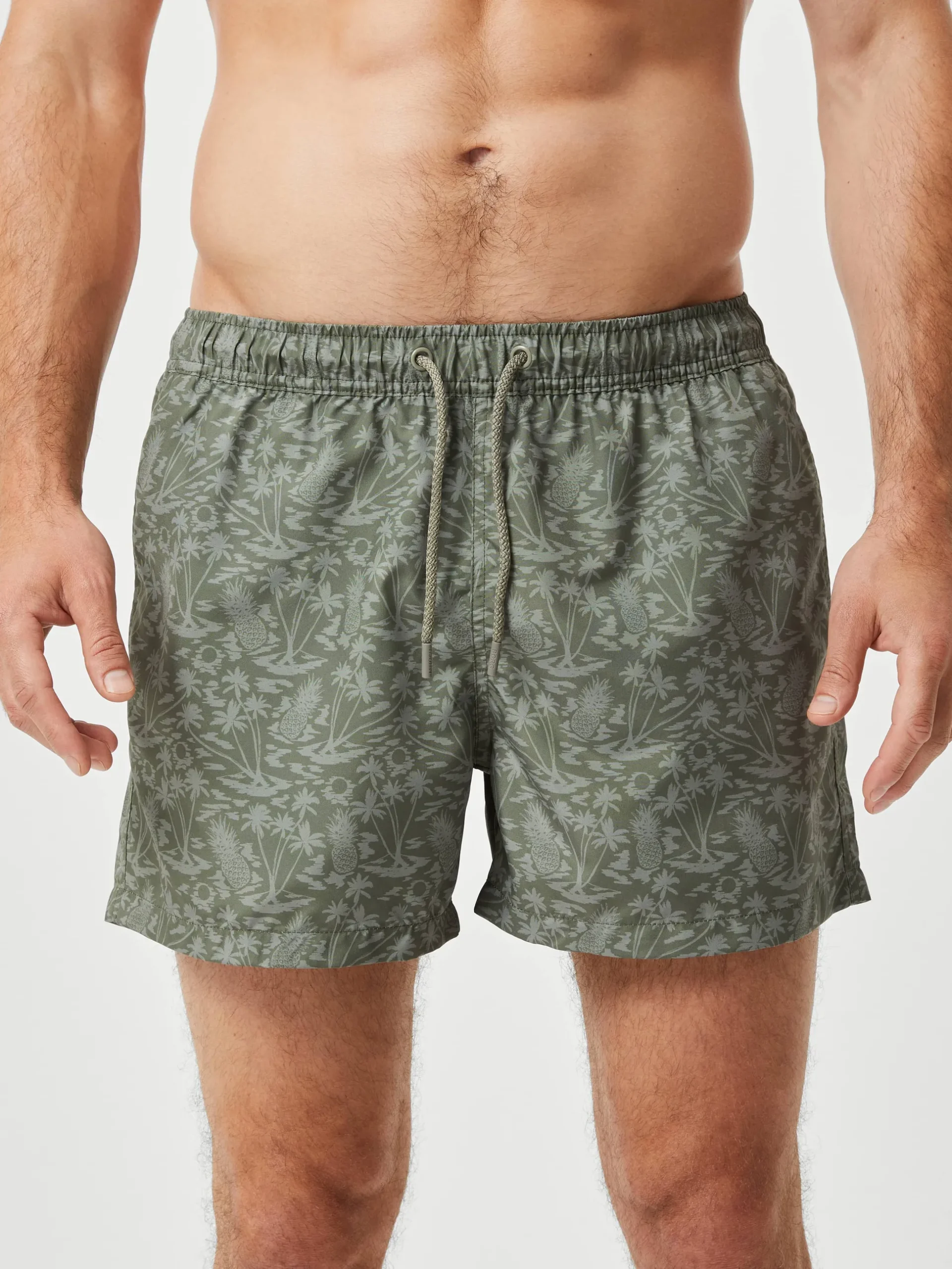 Borg Print Swim Shorts
