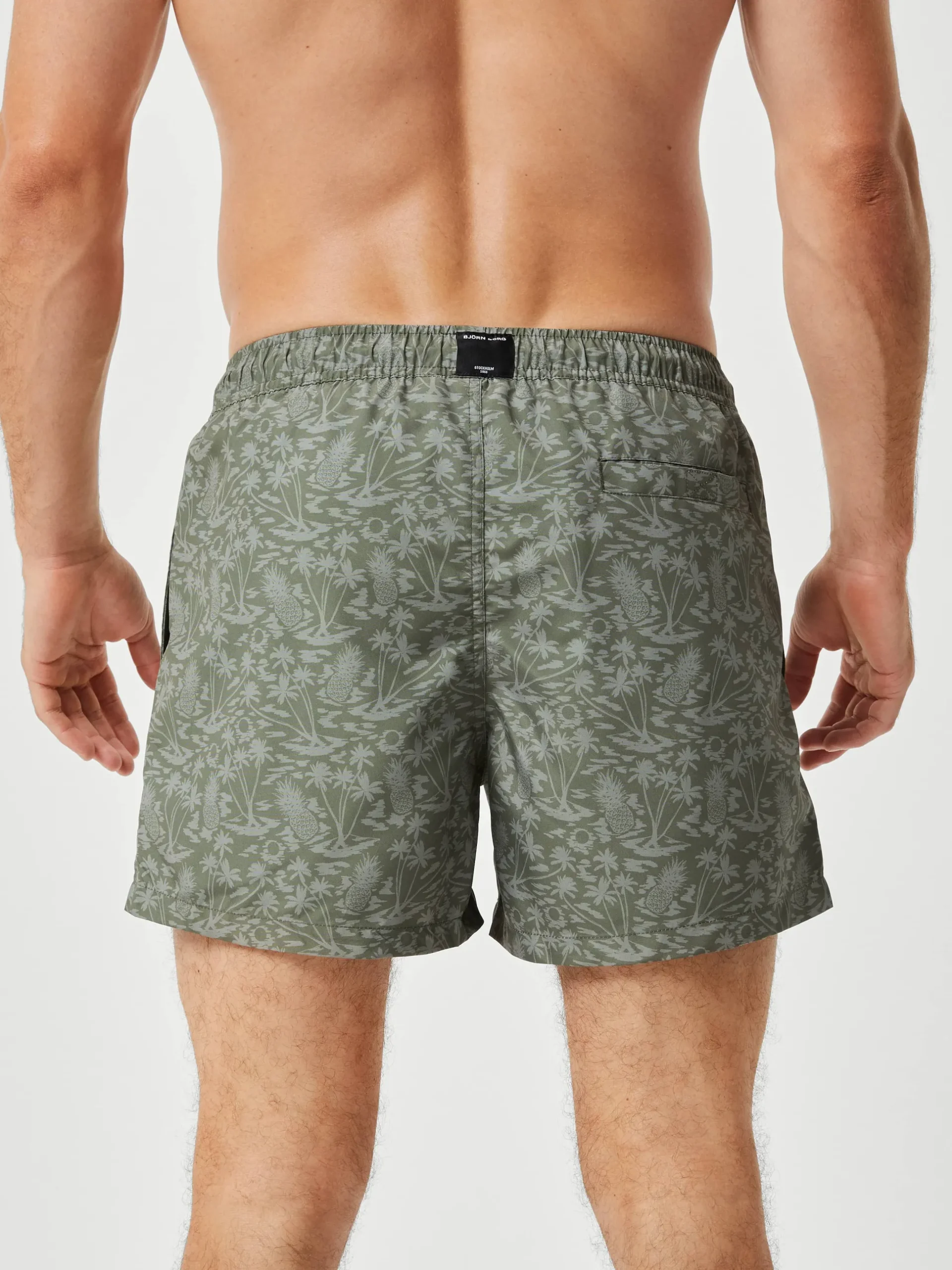 Borg Print Swim Shorts