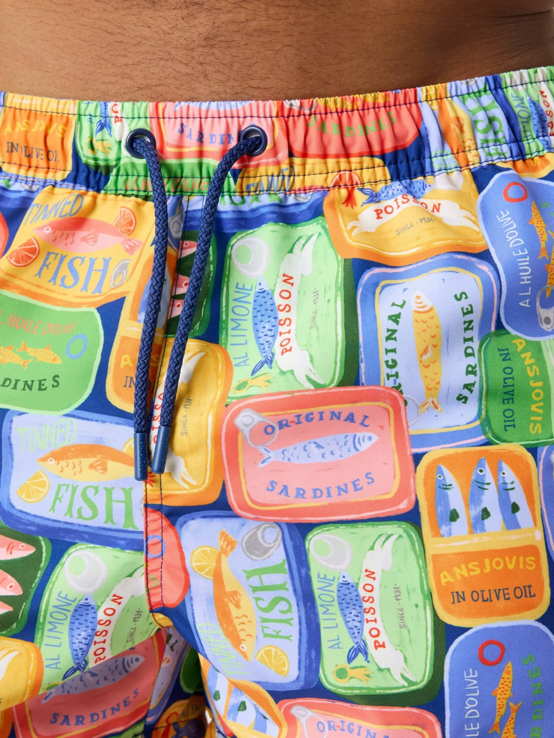 Borg Print Swim Shorts