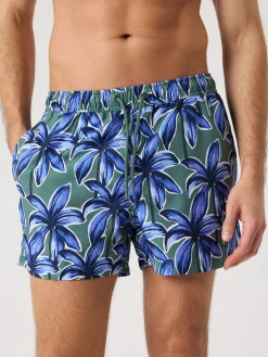 Borg Print Swim Shorts
