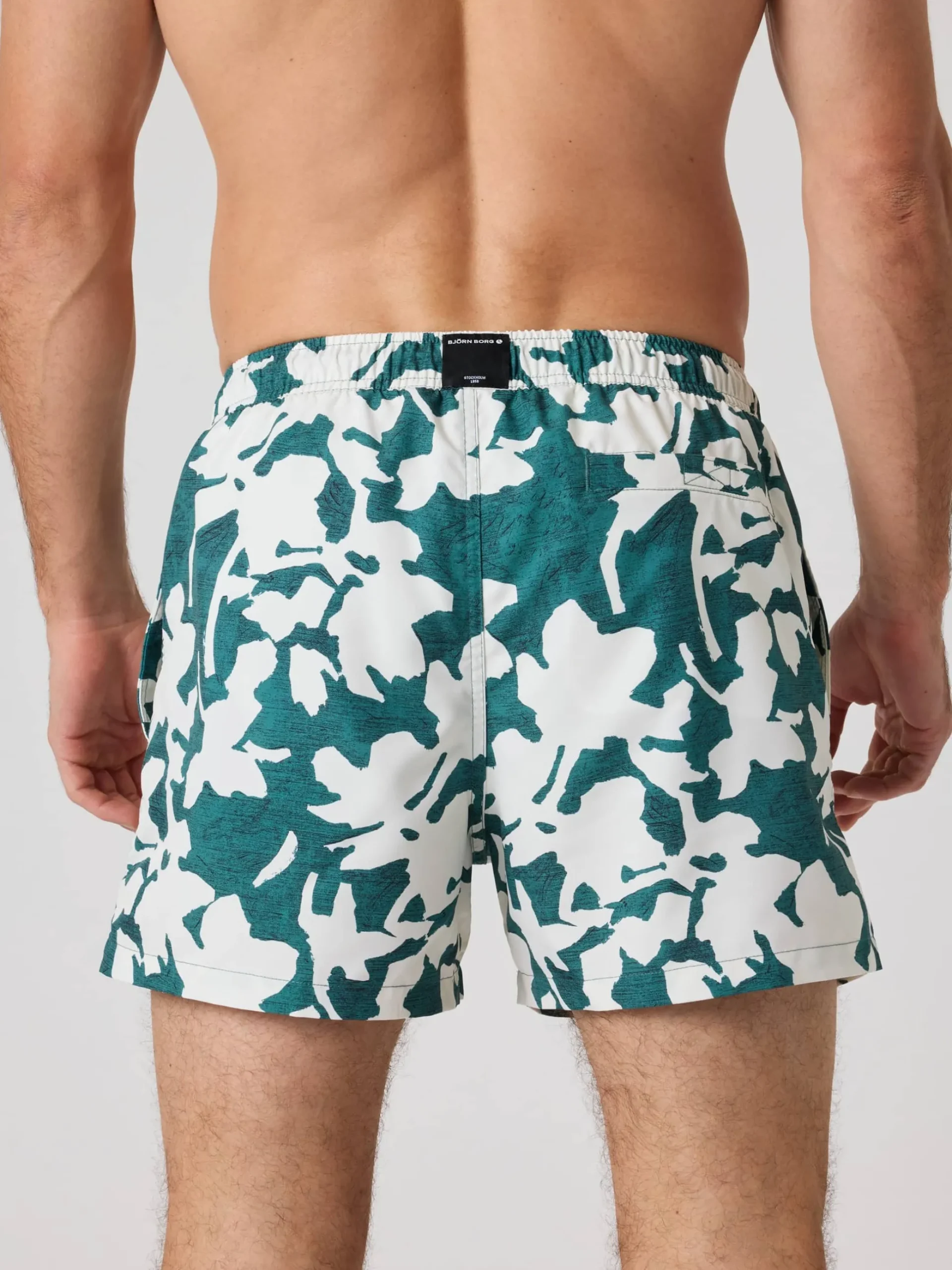 Borg Print Swim Shorts