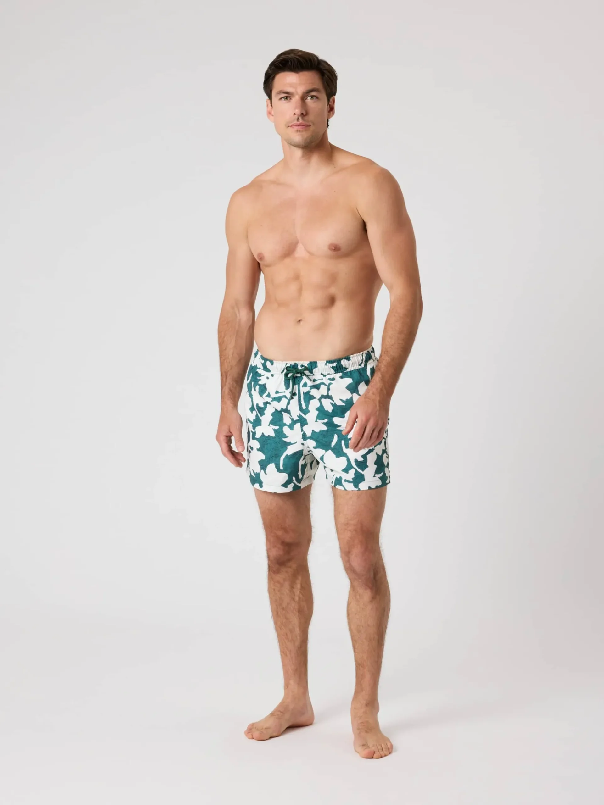 Borg Print Swim Shorts