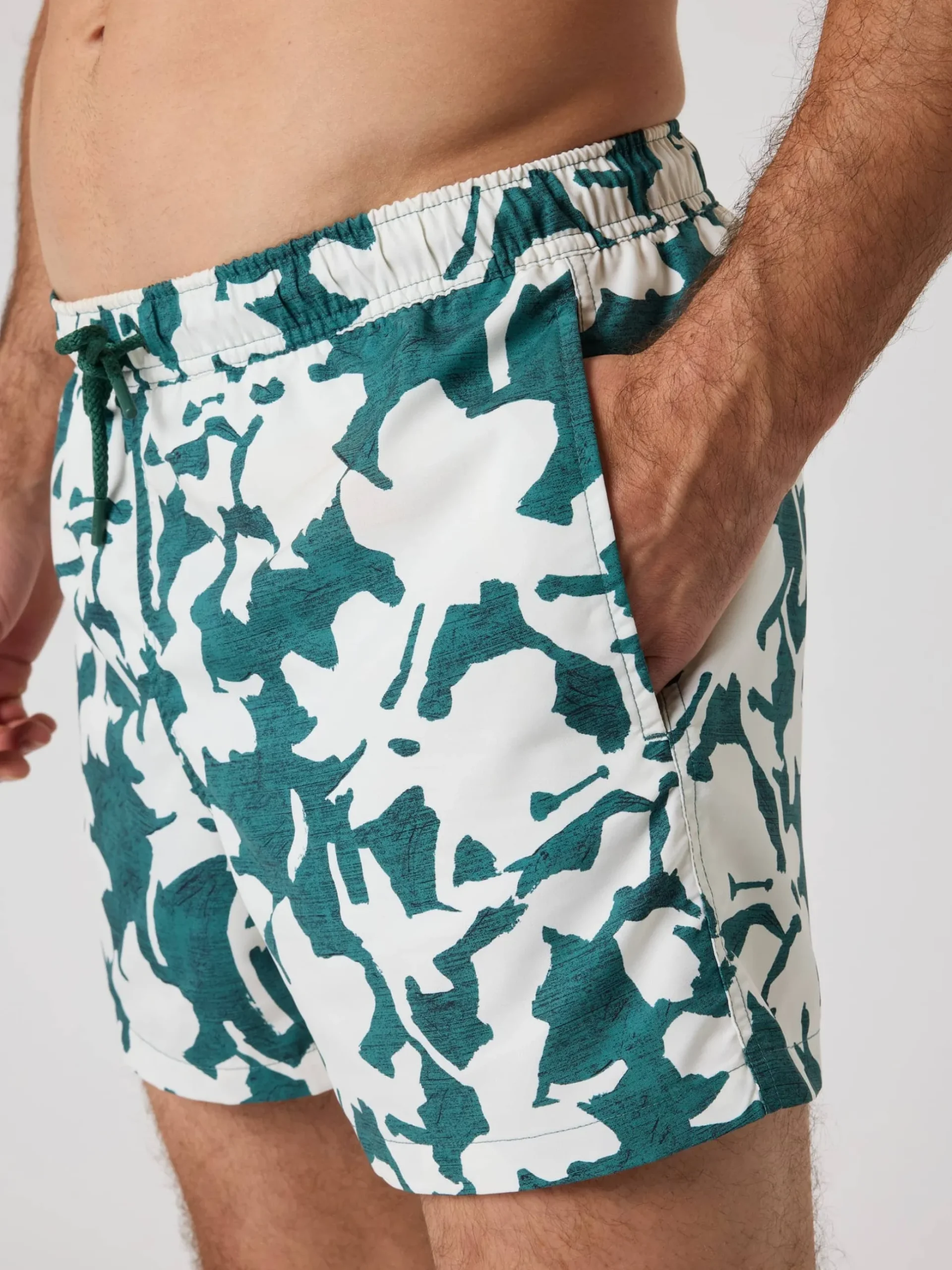 Borg Print Swim Shorts