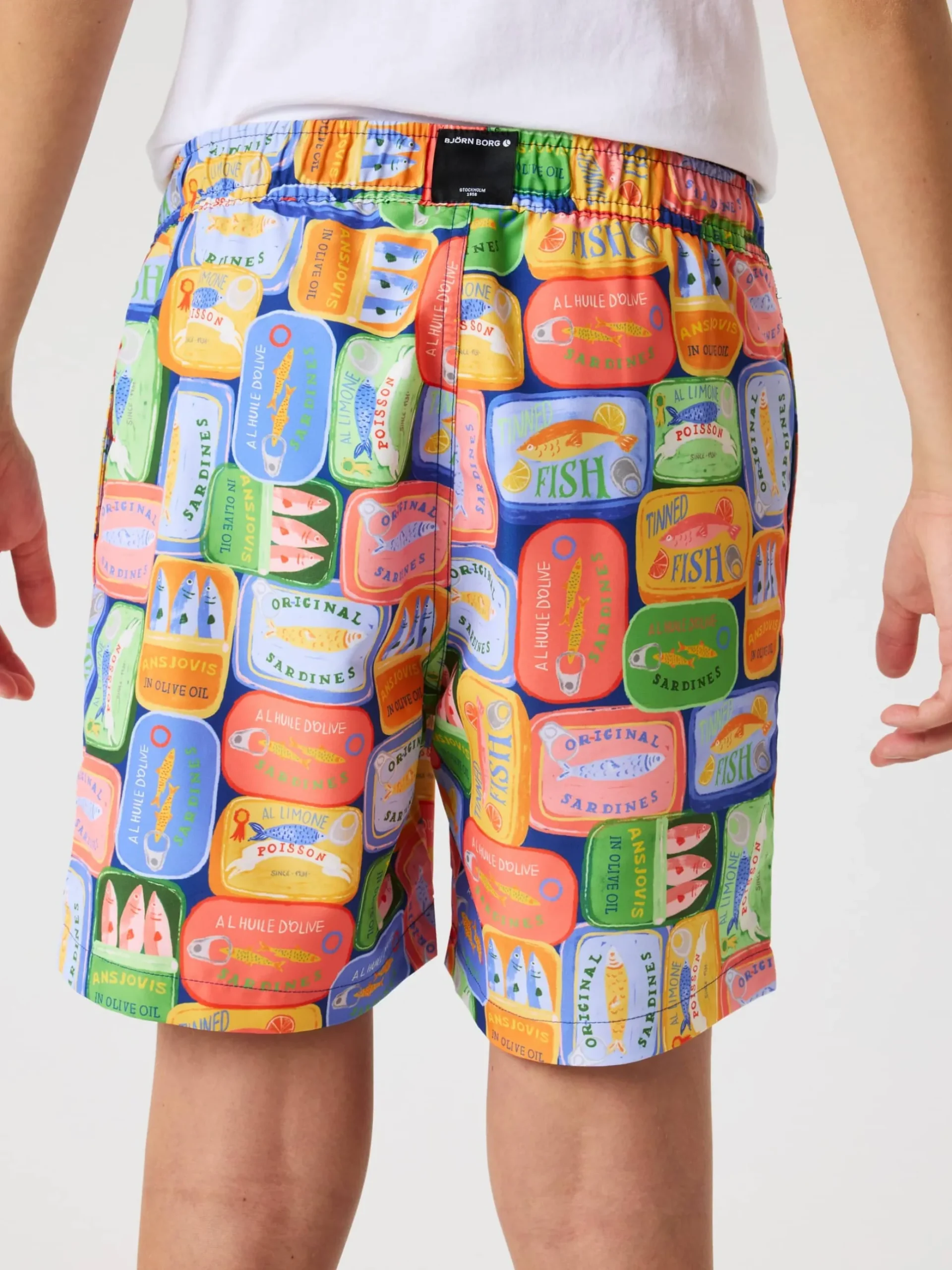Borg Print Swim Shorts