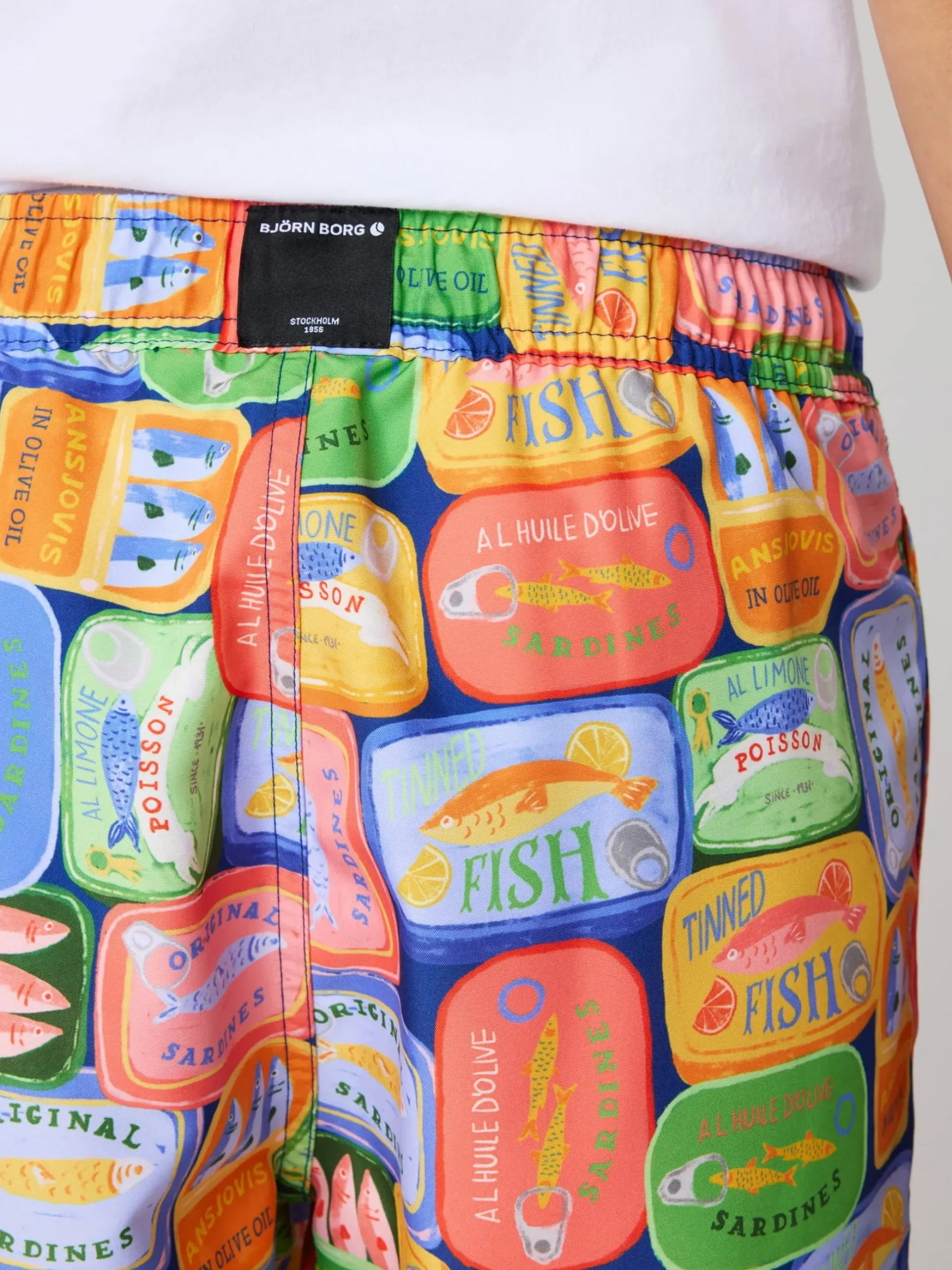Borg Print Swim Shorts