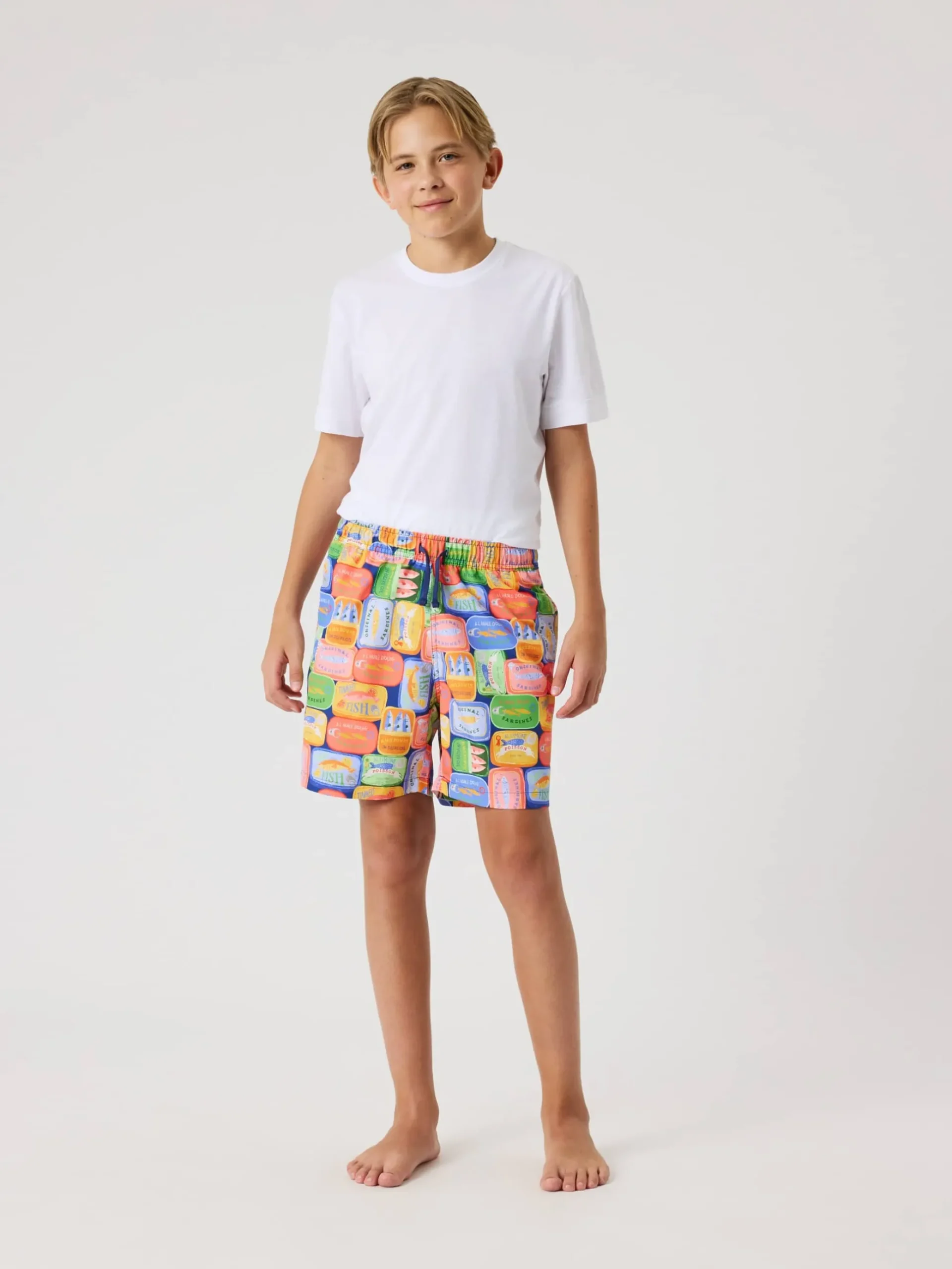 Borg Print Swim Shorts