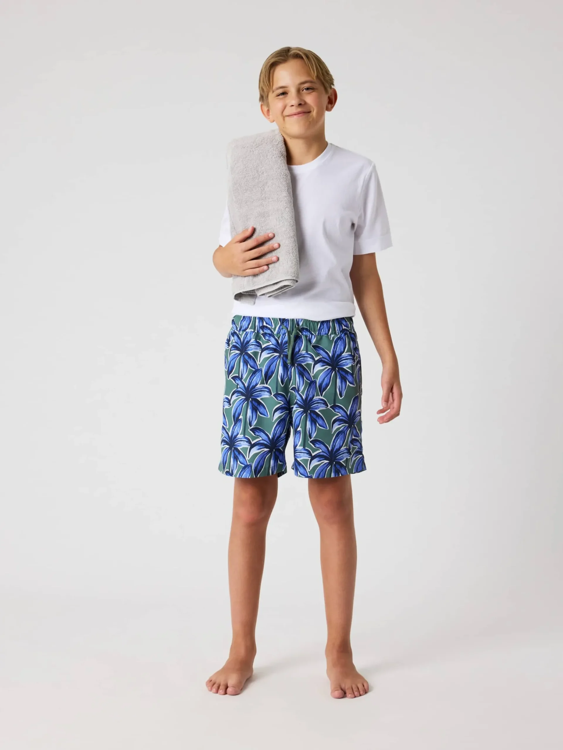 Borg Print Swim Shorts