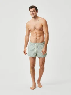Borg Retro Print Swim Shorts