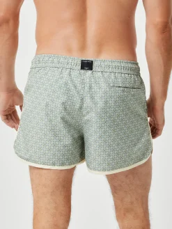 Borg Retro Print Swim Shorts