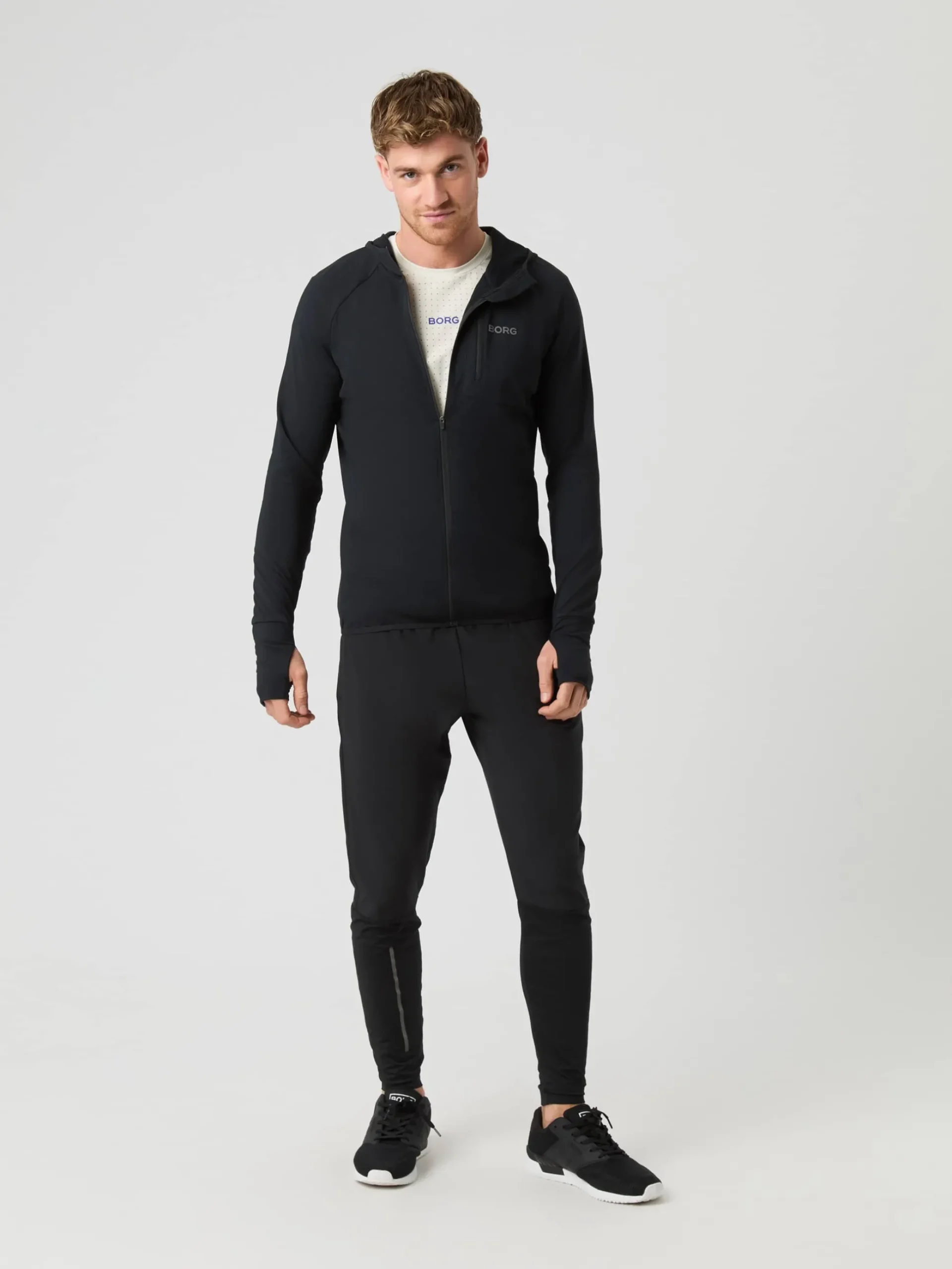 Borg Running Mid Layer Hood