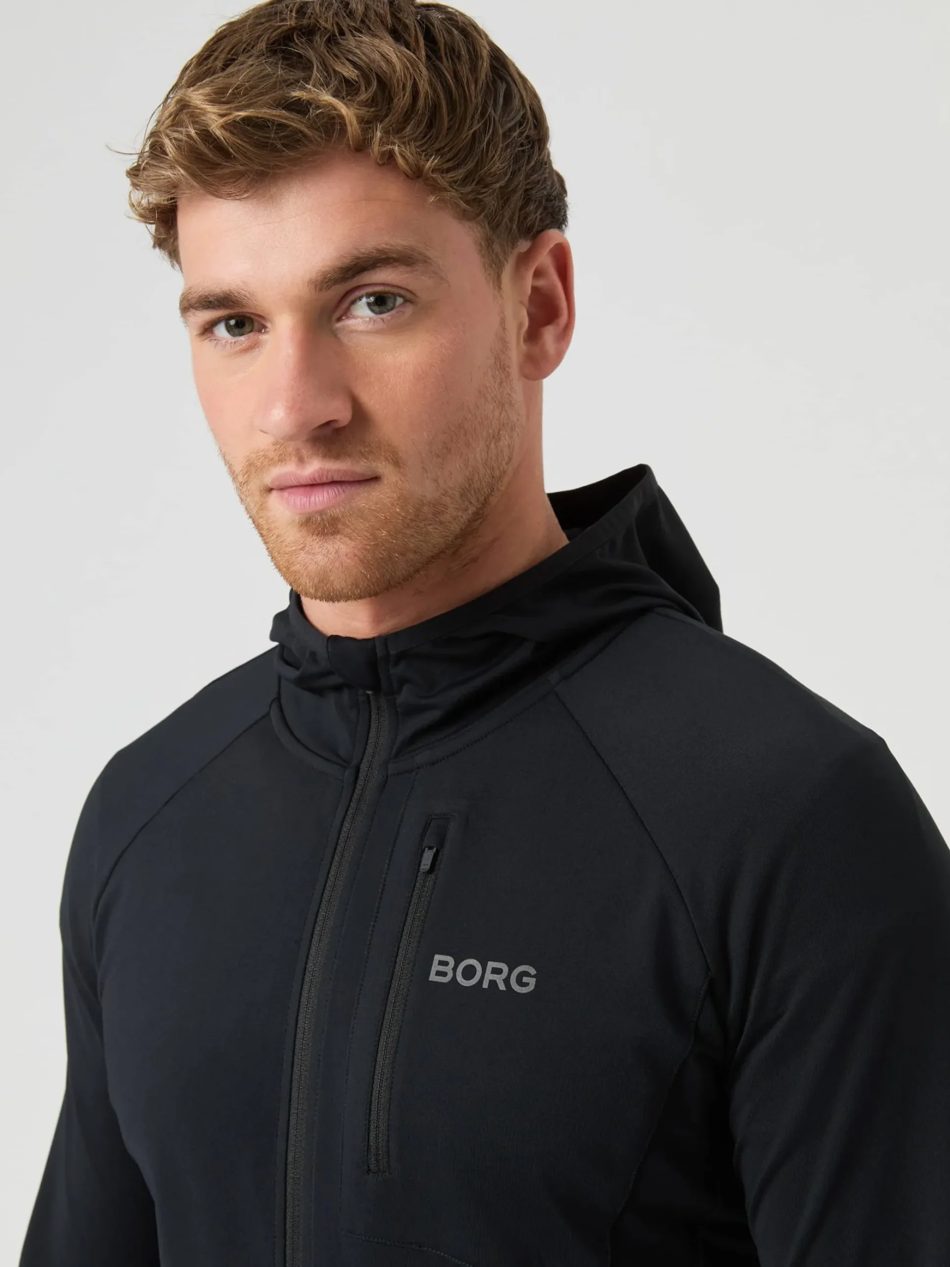 Borg Running Mid Layer Hood