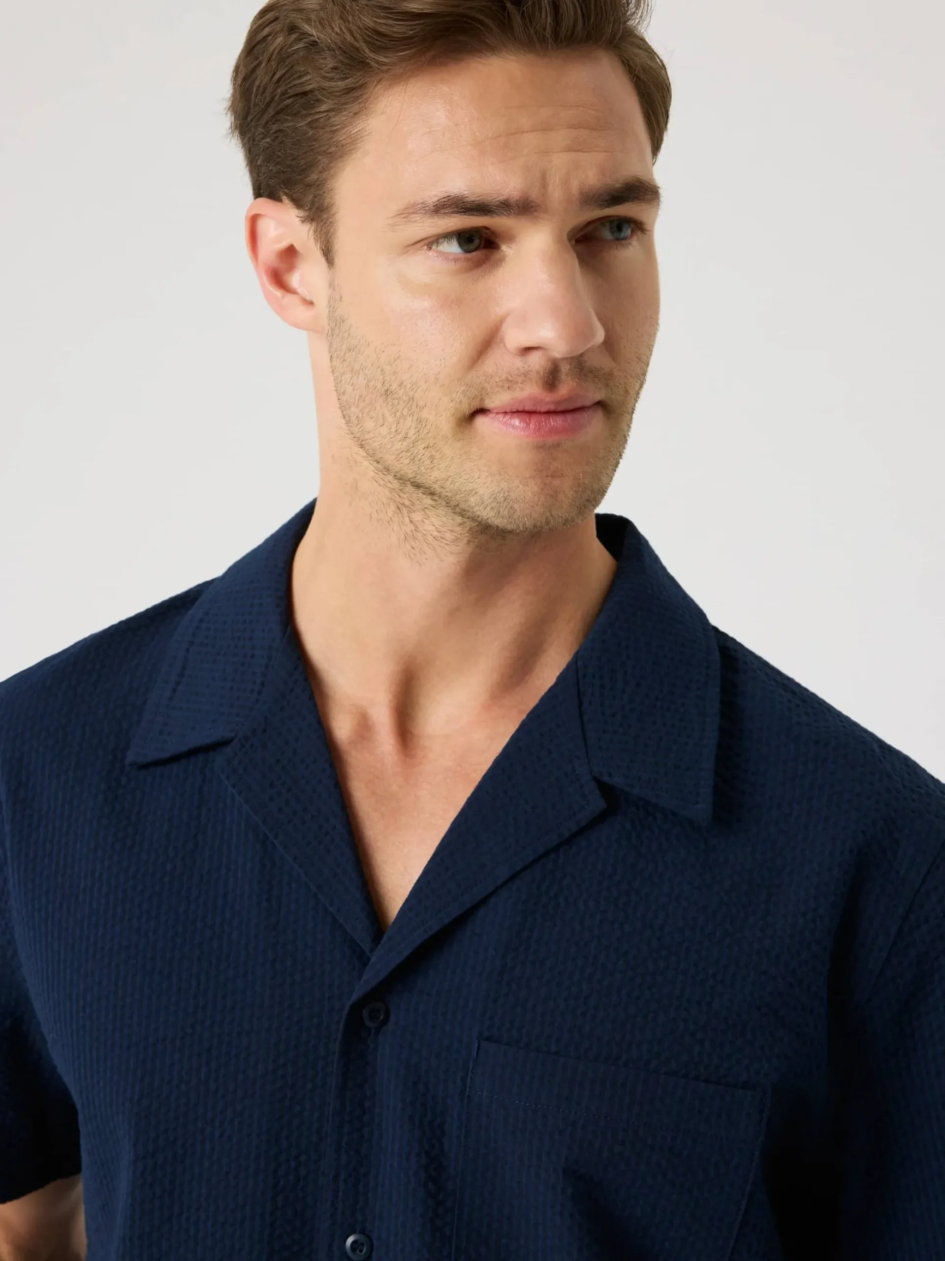Borg Seersucker Resort Shirt