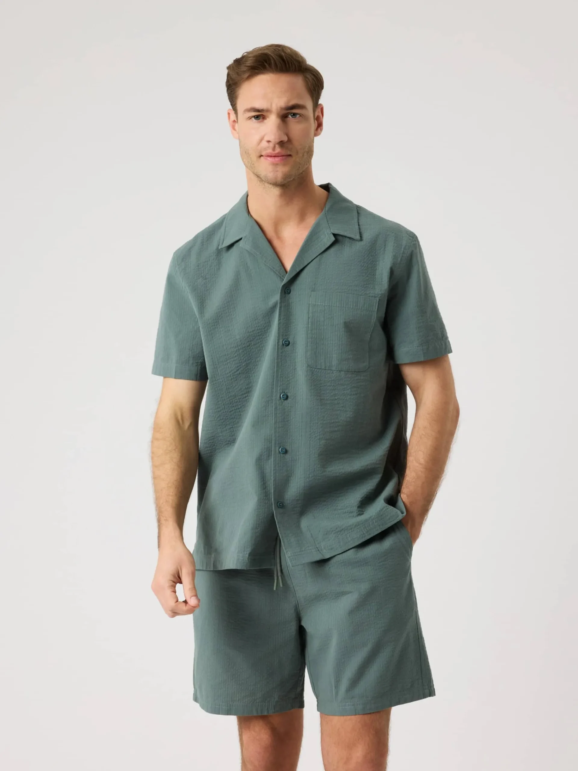 Borg Seersucker Resort Shirt