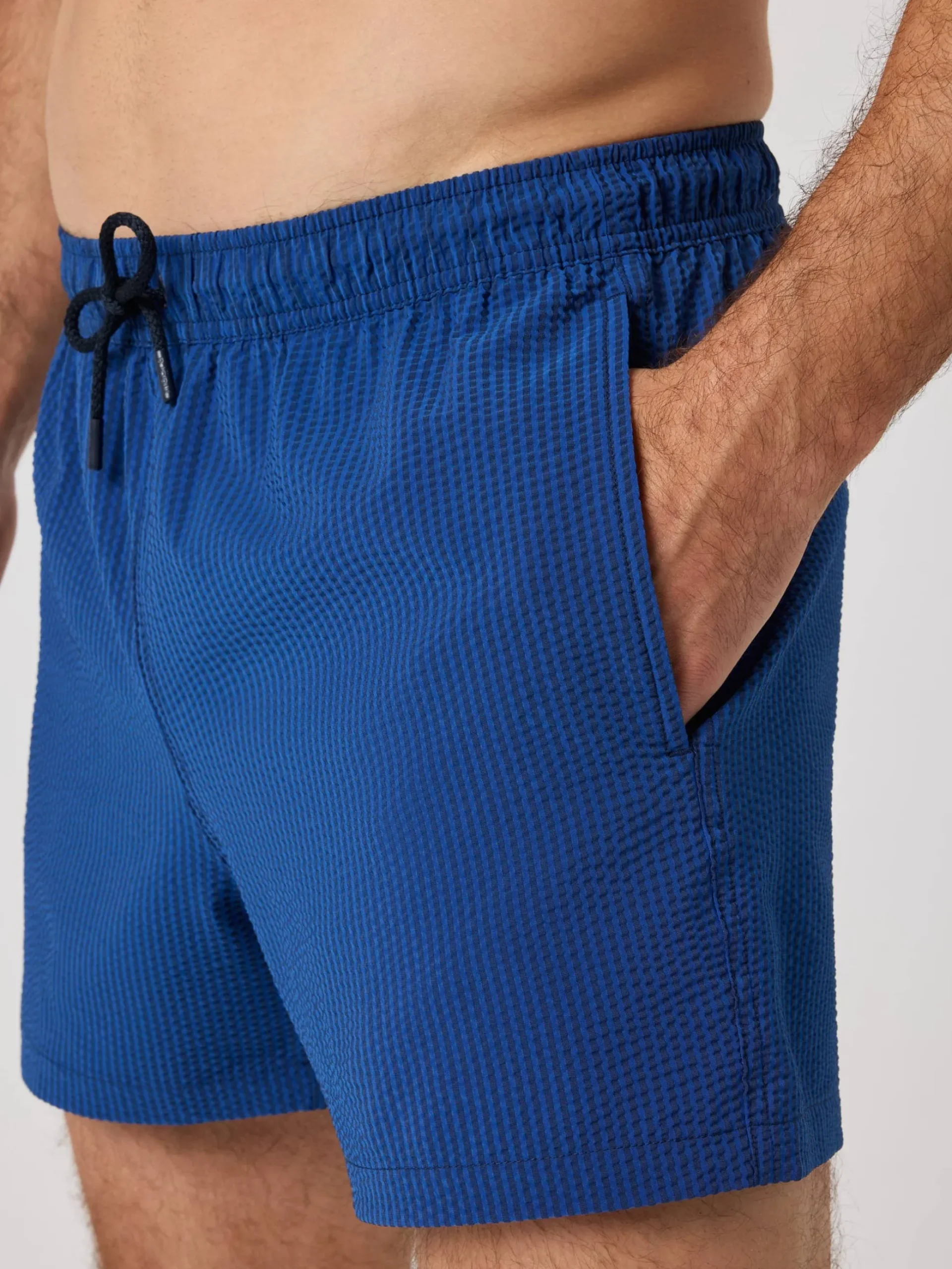 Borg Seersucker Swim Shorts