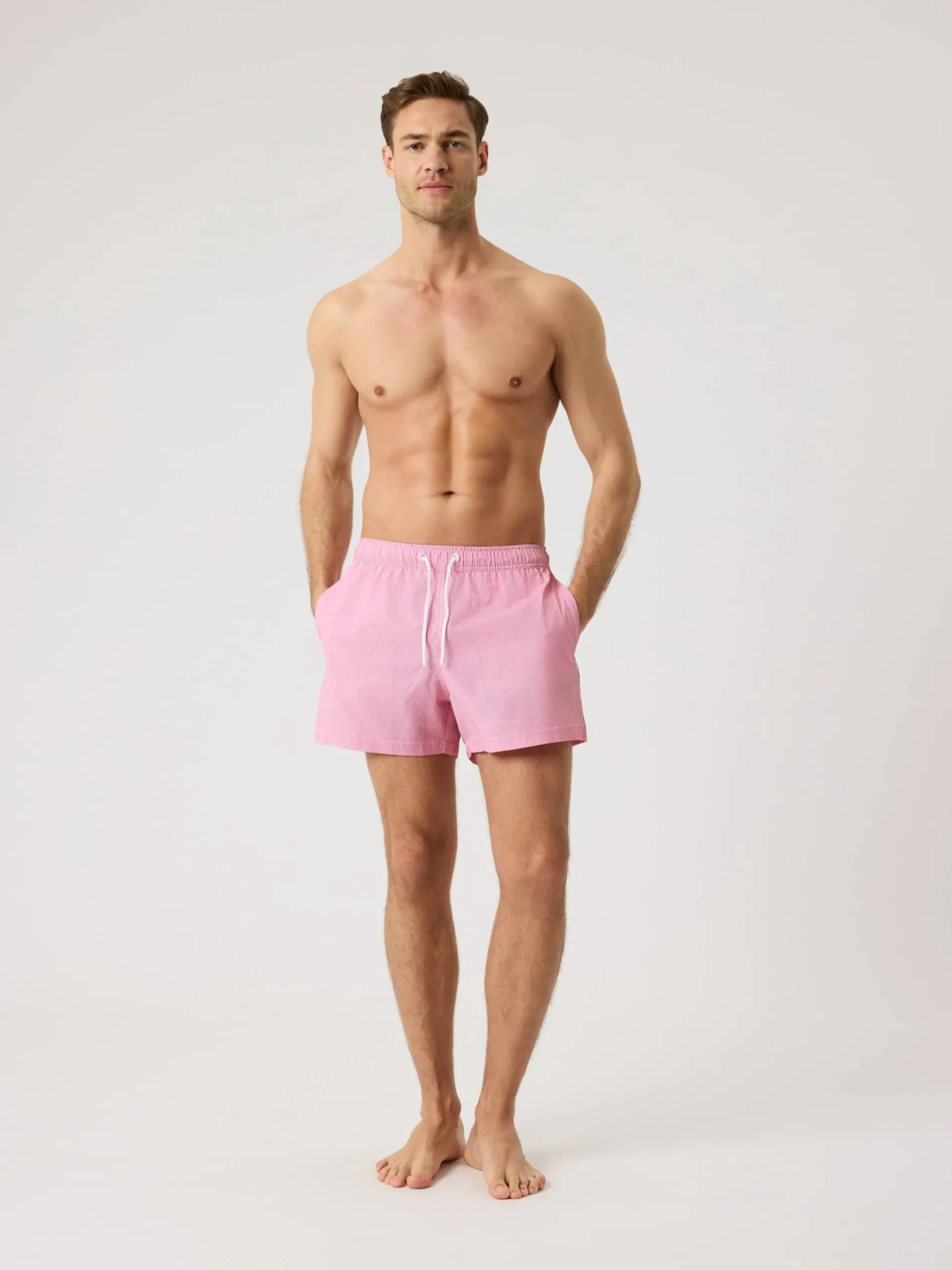Borg Seersucker Swim Shorts