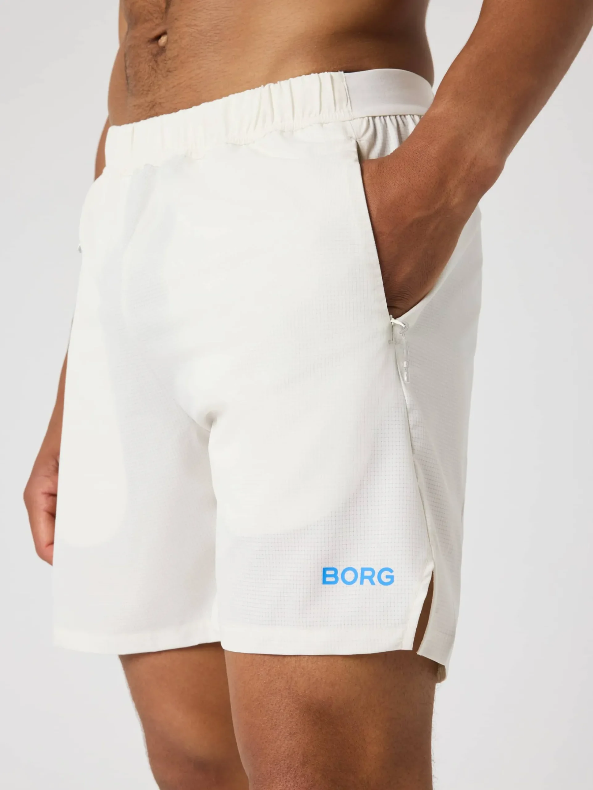 Borg Zip Shorts 7 Inch