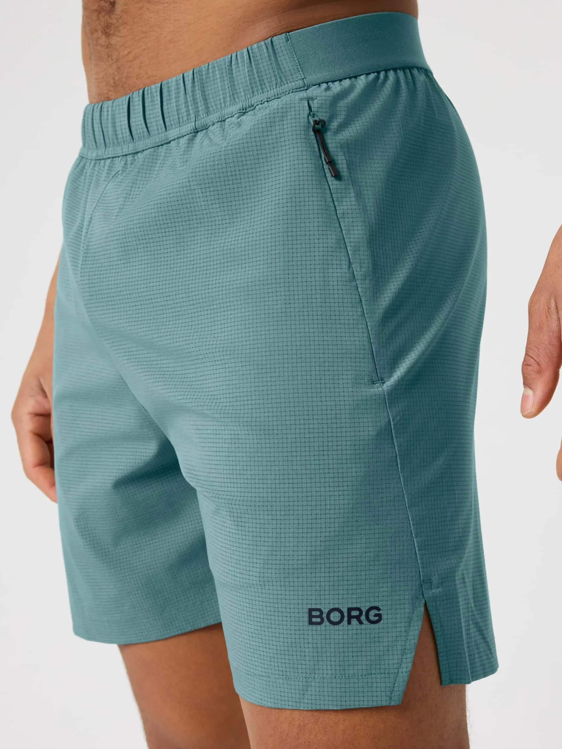 Borg Zip Shorts 7 Inch