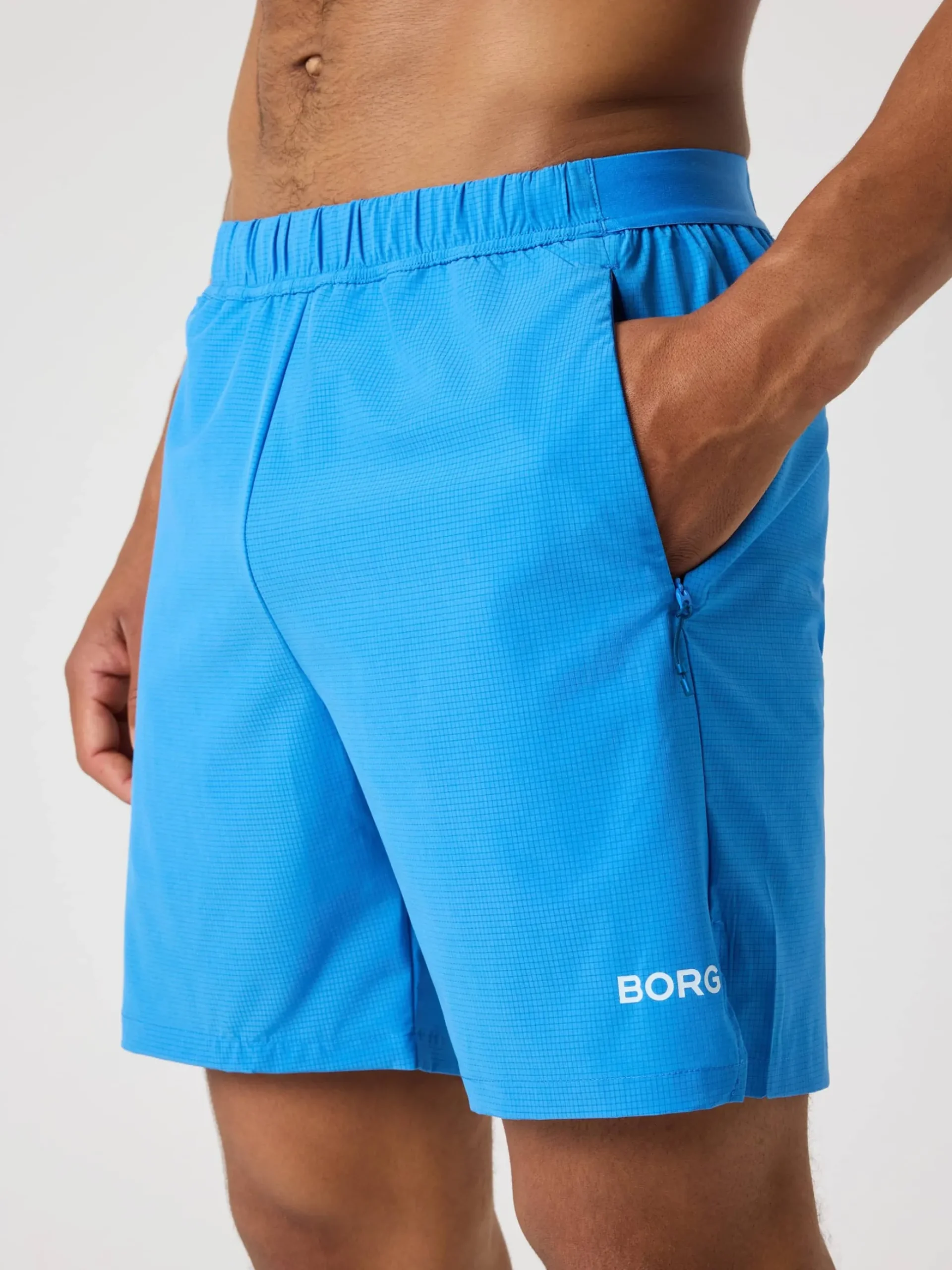 Borg Zip Shorts 7 Inch