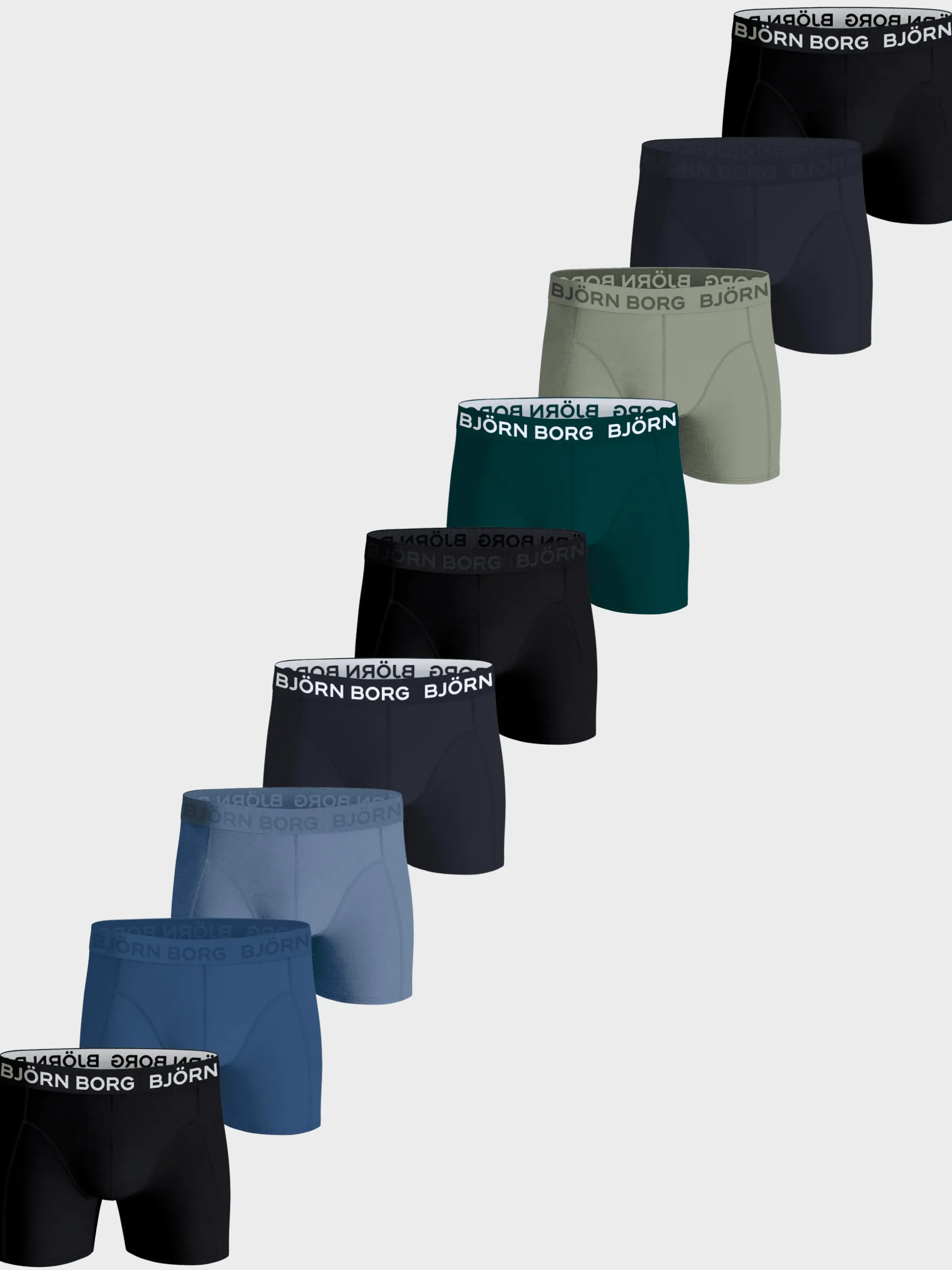 Cotton Stretch Boxers 9-pack