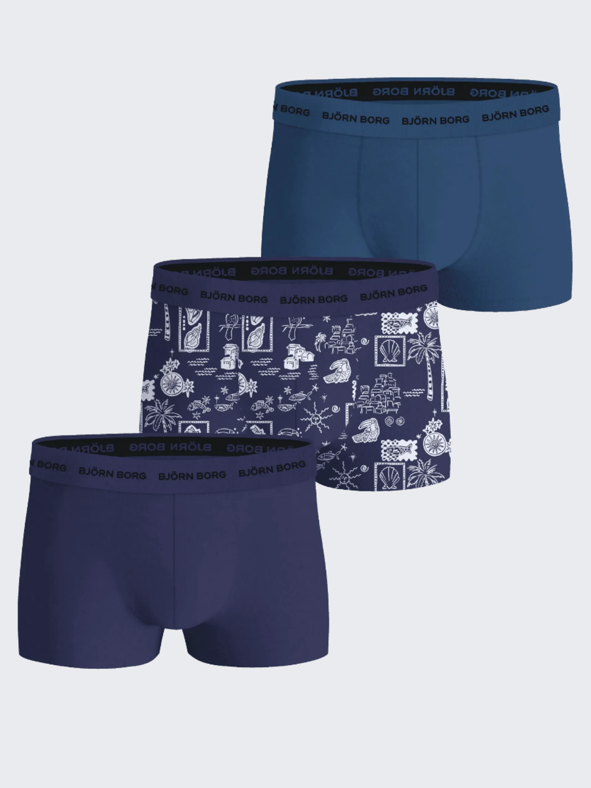Cotton Stretch Trunks 3-pack
