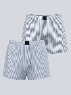 Cotton Stretch Woven Boxers Shorts 2-pack