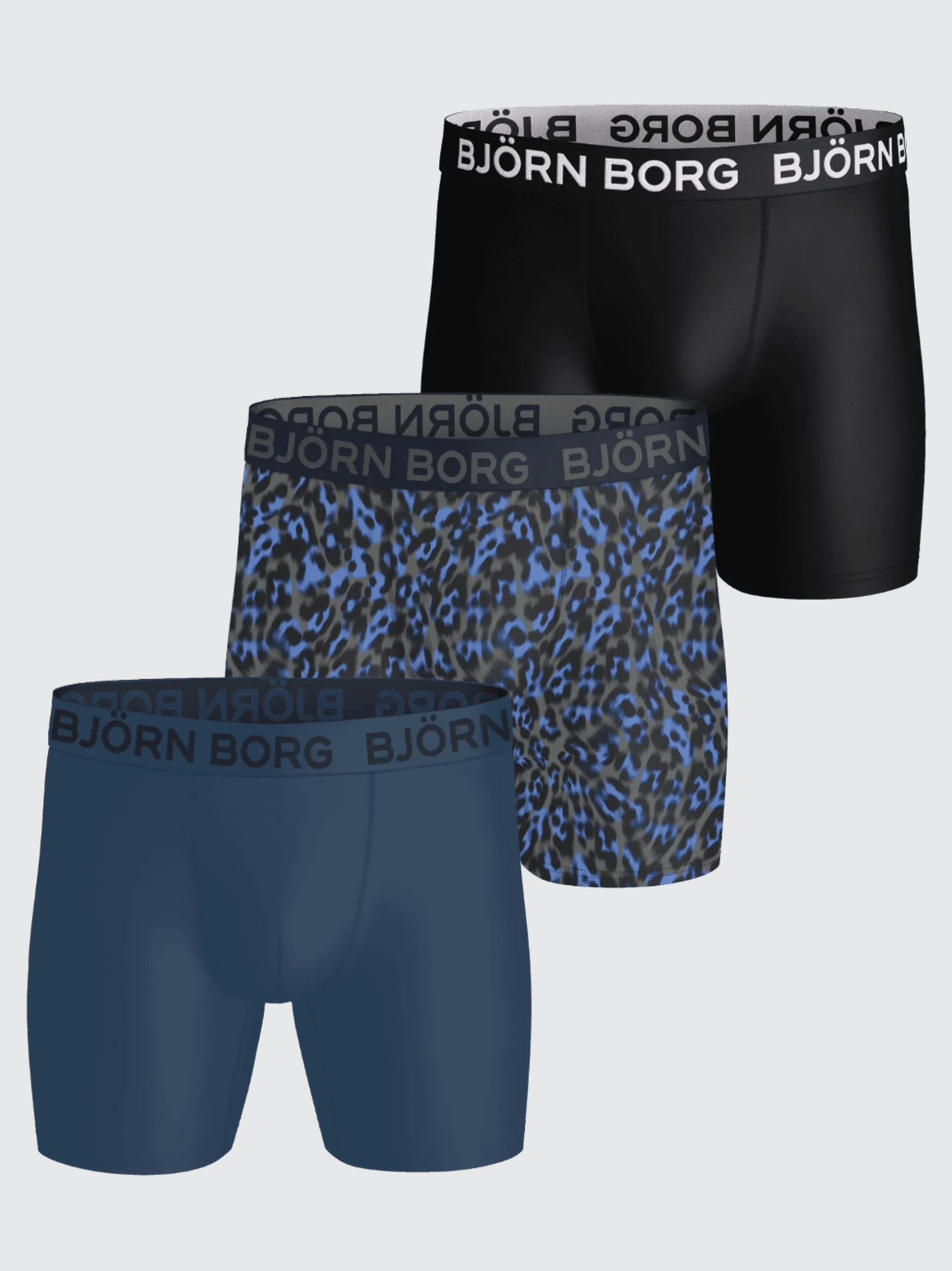 Sports Microfiber Boxers 3-pack