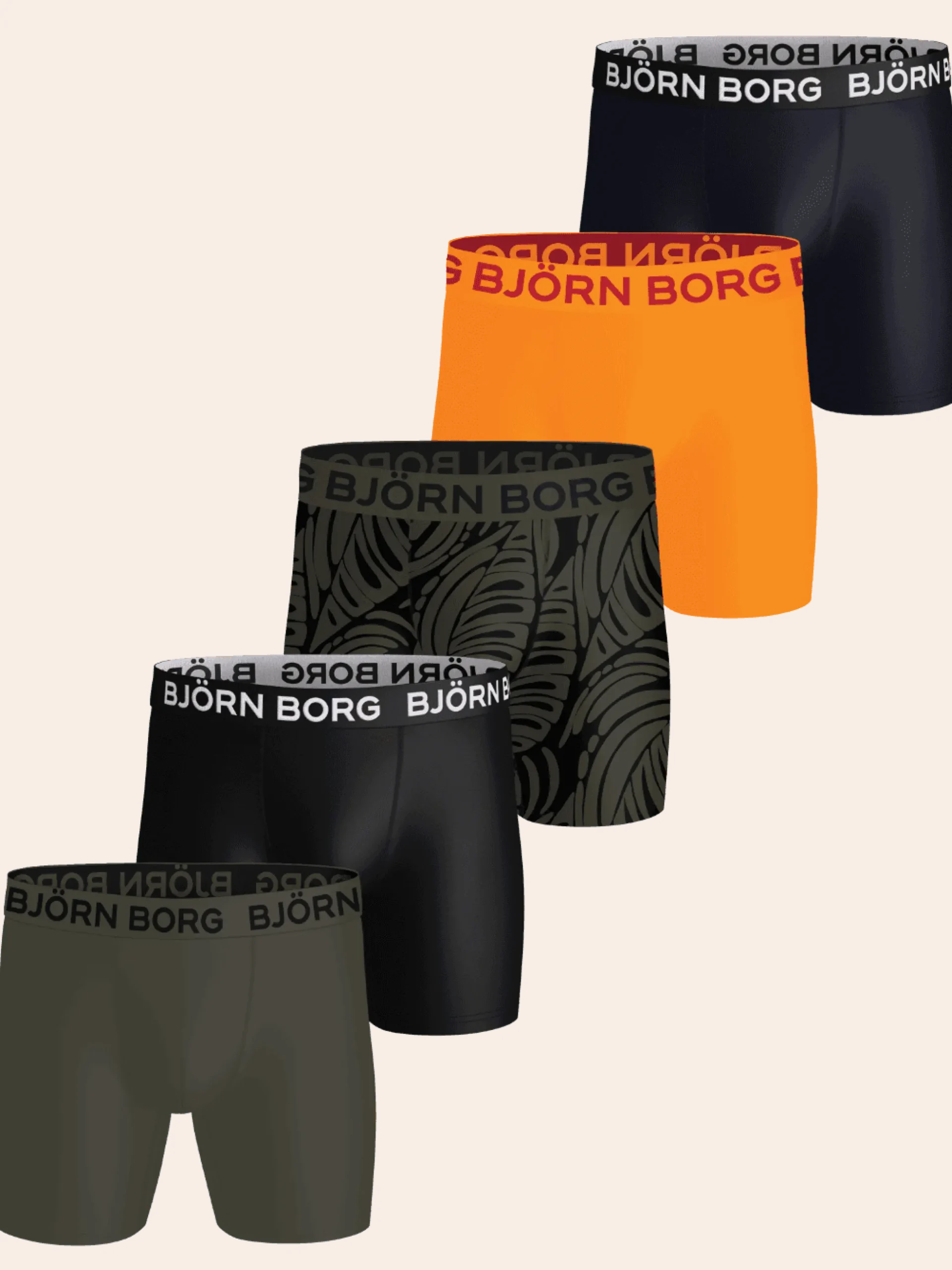 Sports Microfiber Boxers 5-pack