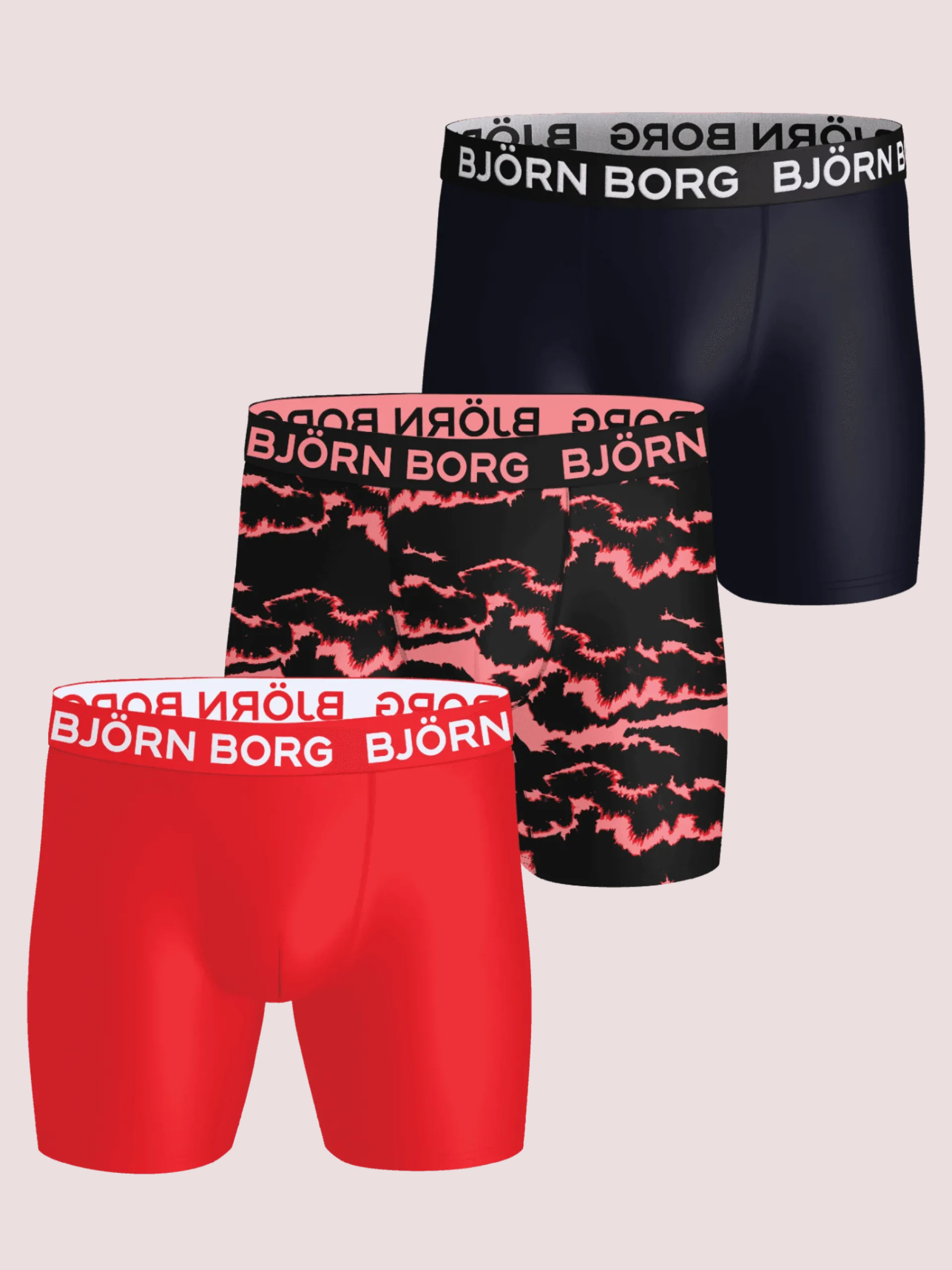 Sports Microfiber Boxers 3-pack