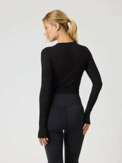 Studio Ribbed Cropped Long Sleeve