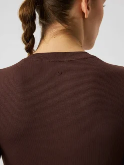 Studio Ribbed Cropped Long Sleeve