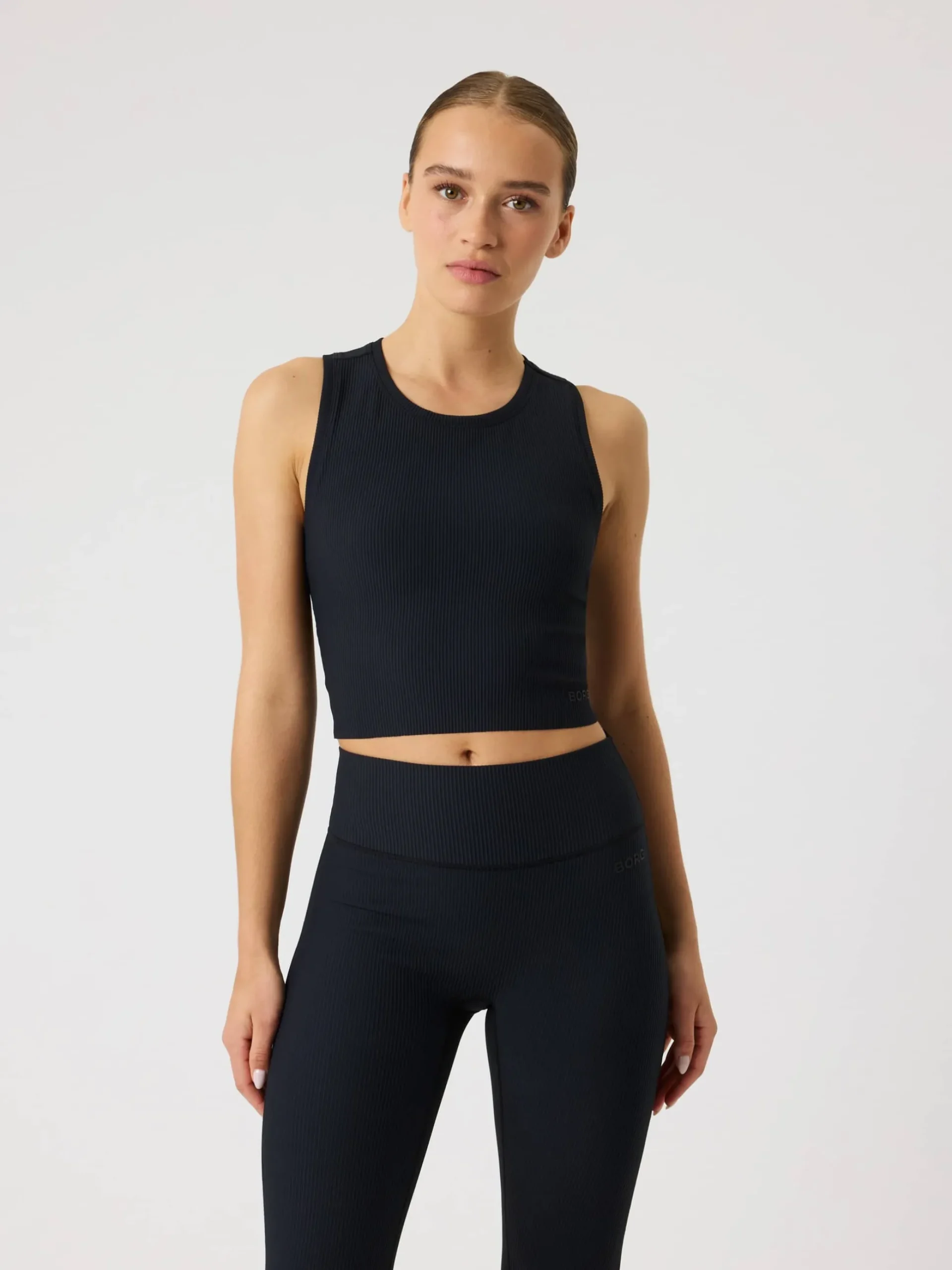 Studio Ribbed Cropped Tank Top