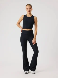Studio Ribbed Flare Tights Regular